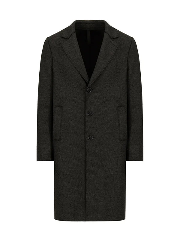 Harris Wharf London Cappotto Moss Herringbone