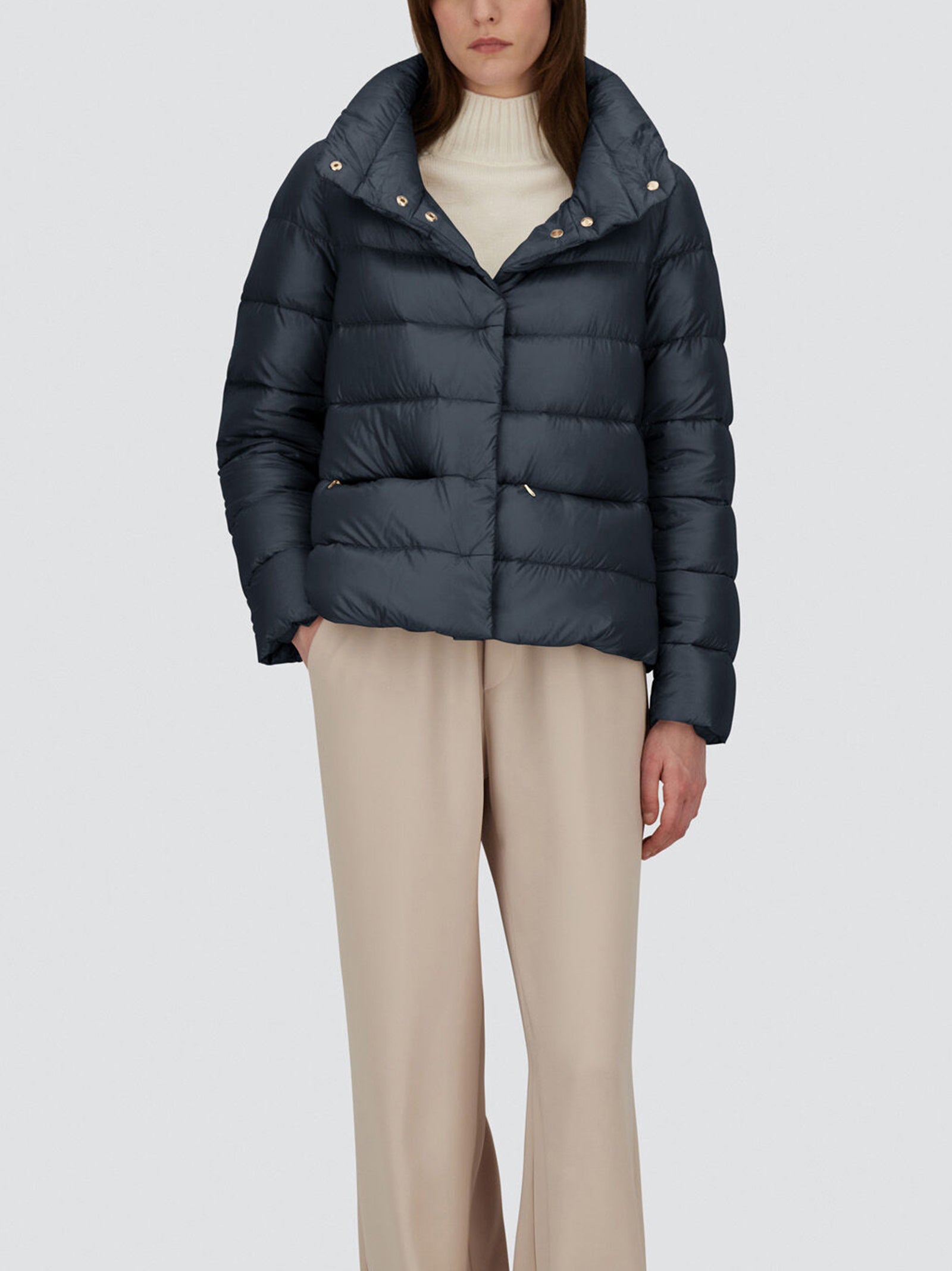 Herno Cappa In Nylon Ultralight Blu-2