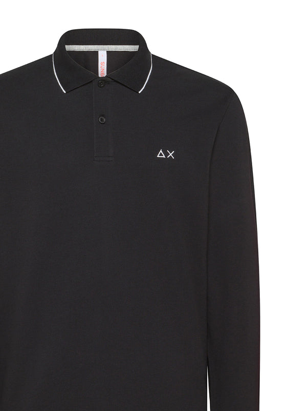 Polo Maniche Lunghe Small Stripes-2