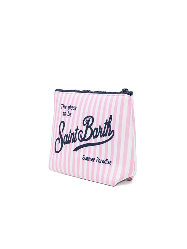 Saint Barth Pochette Aline Righe Mini Rosa-2