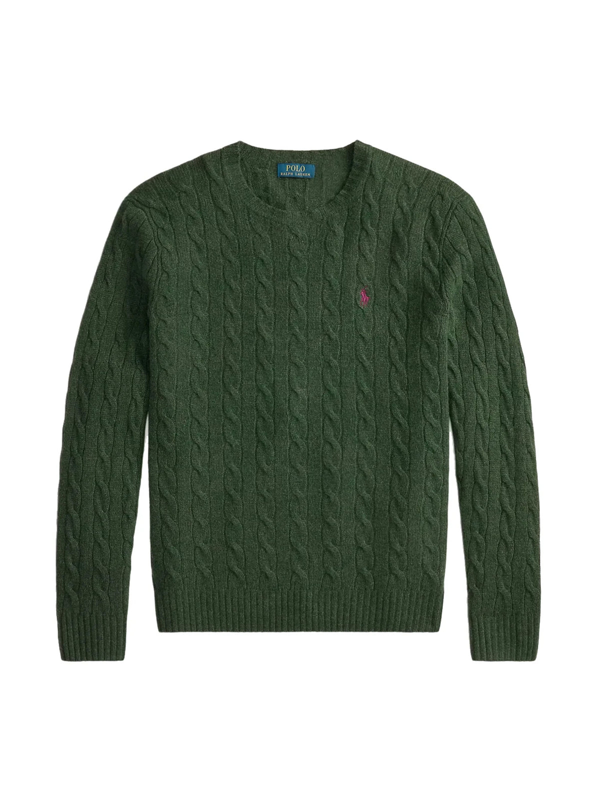 Polo Ralph Lauren Maglia Trecce Lana Cashmere  Green-1