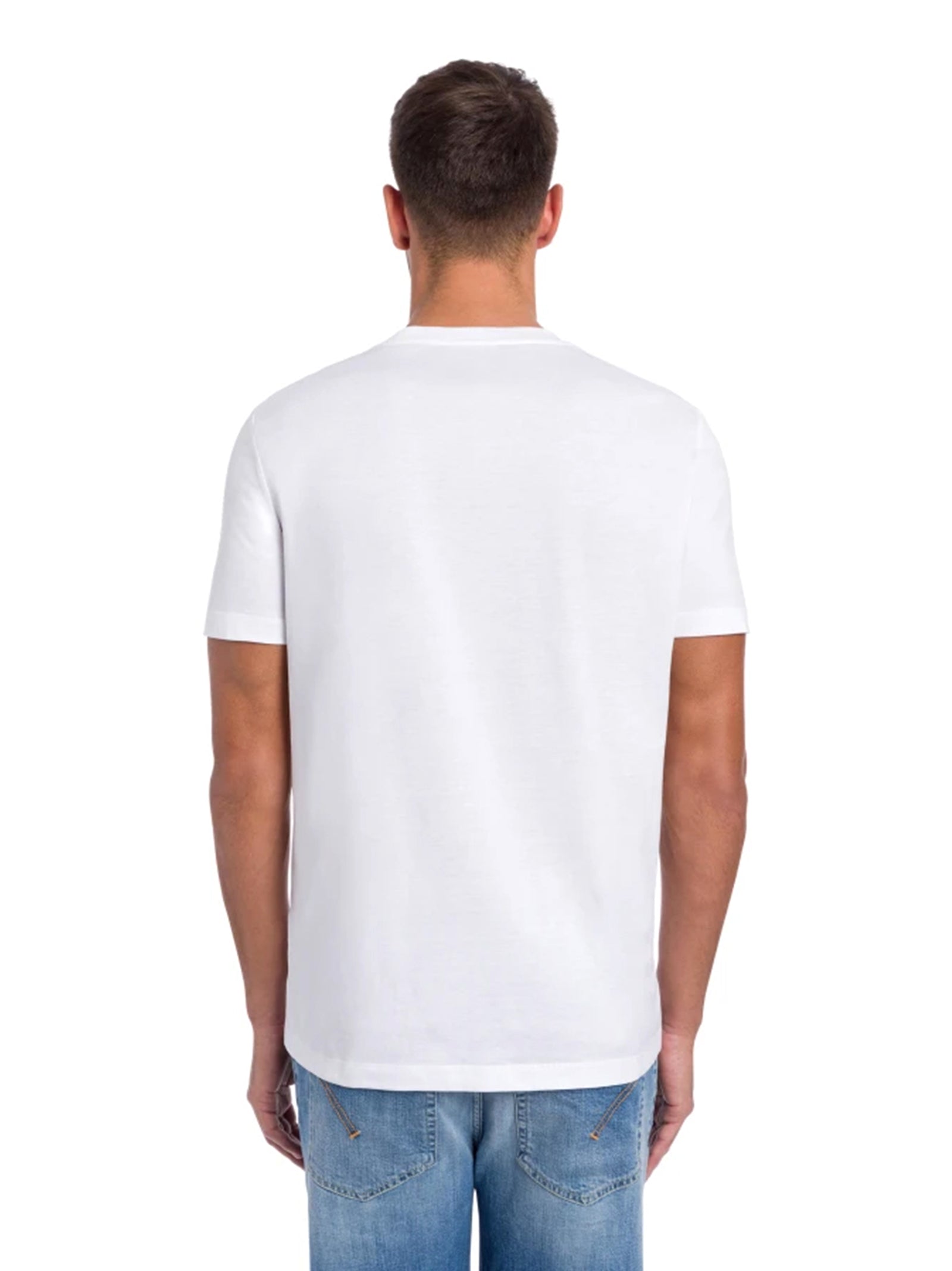 Dondup T-Shirt Girocollo Regular In Jersey Bianca-3