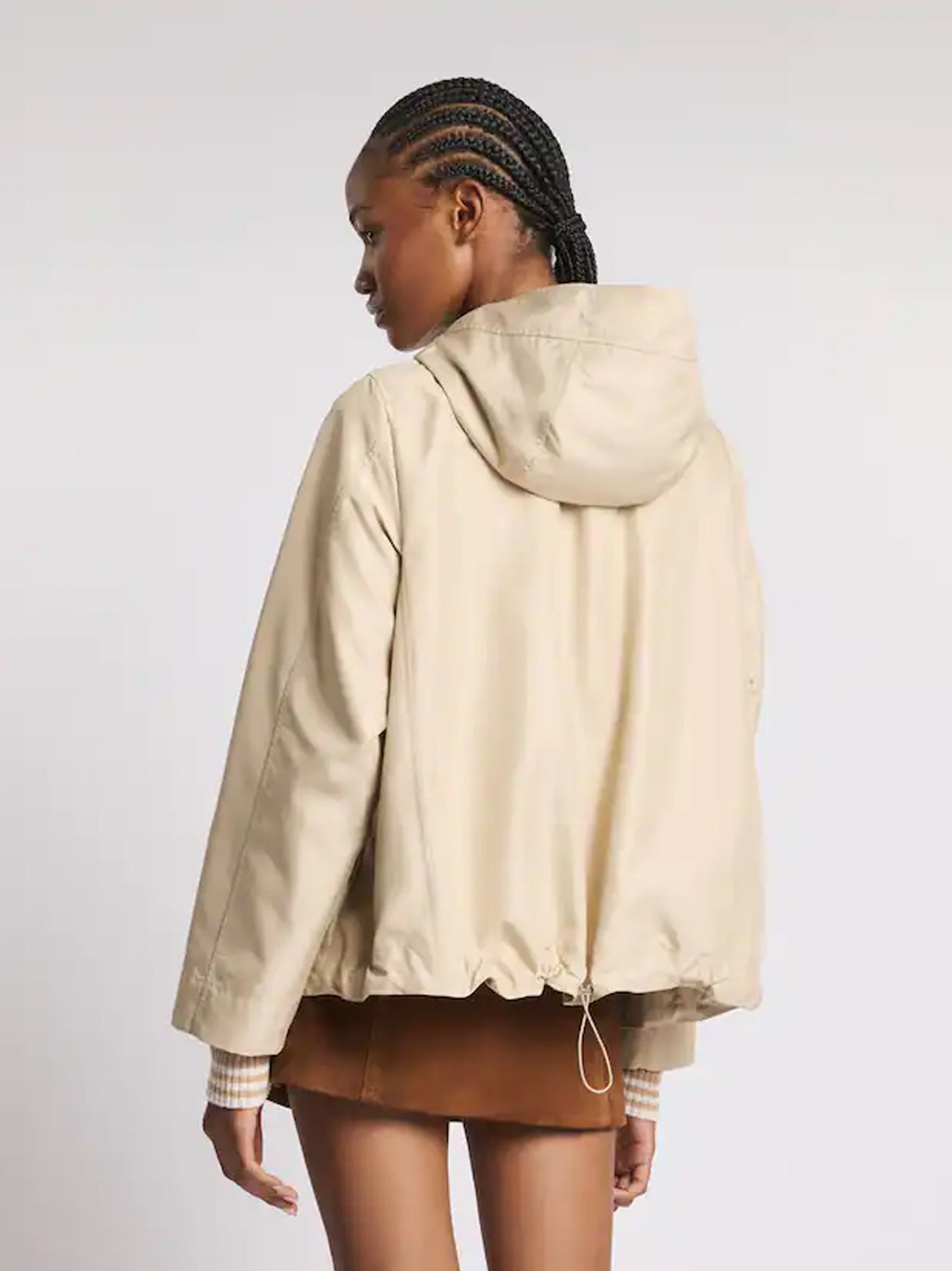 Parka Corto In Popeline Tecnico-4