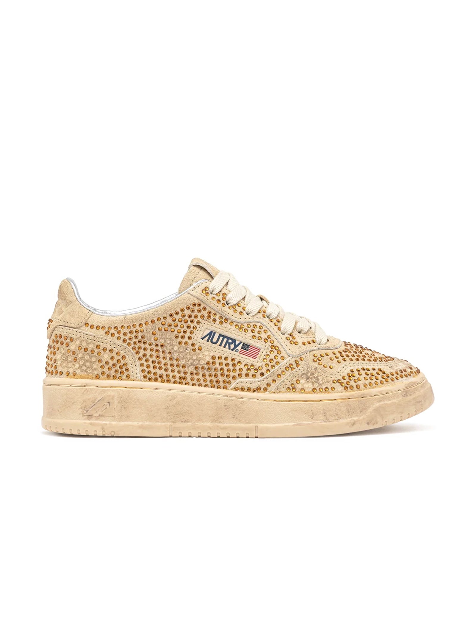 Autry Sneakers Medalist Low Wom Strass-1
