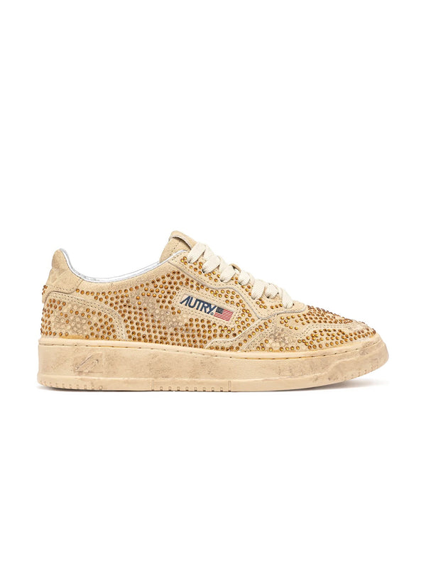 Autry Sneakers Medalist Low Wom Strass
