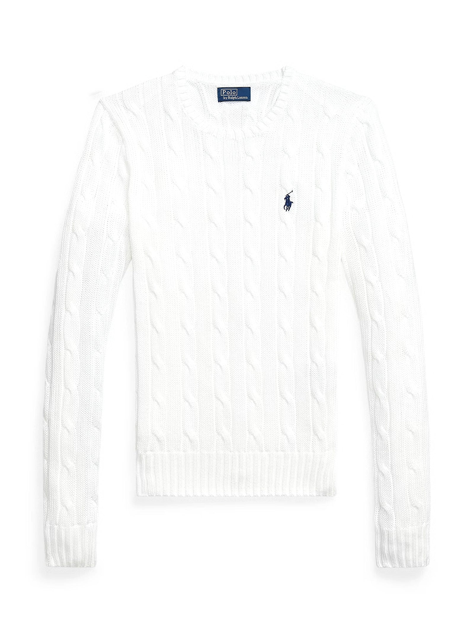 Maglia A Girocollo In Cotone A Trecce-1