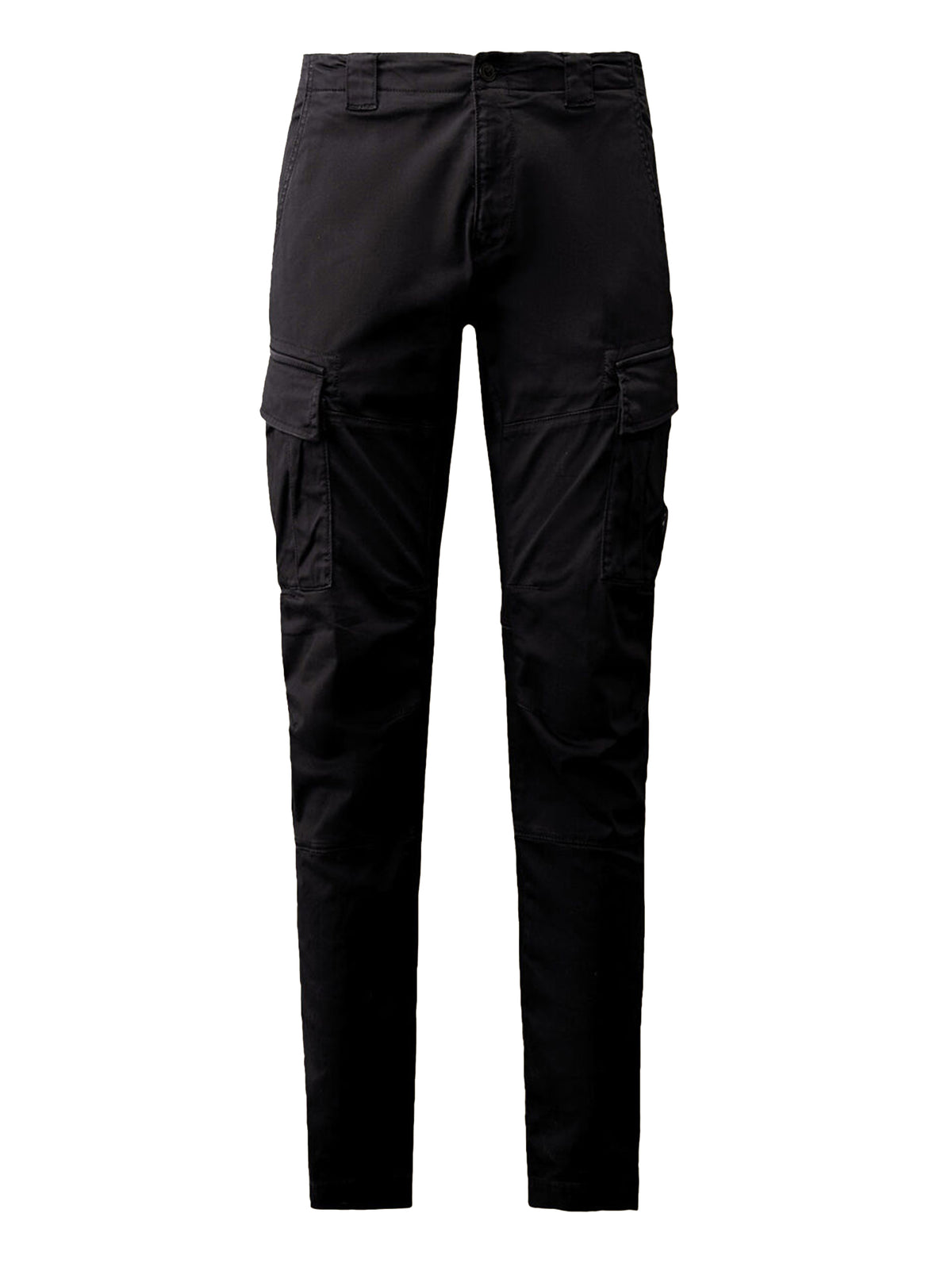 Cp Company Stretch Sateen Ergonomic Lens Cargo Pants Total Eclipse-1