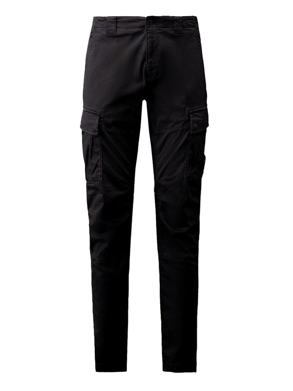 Cp Company Stretch Sateen Ergonomic Lens Cargo Pants Total Eclipse - uomo