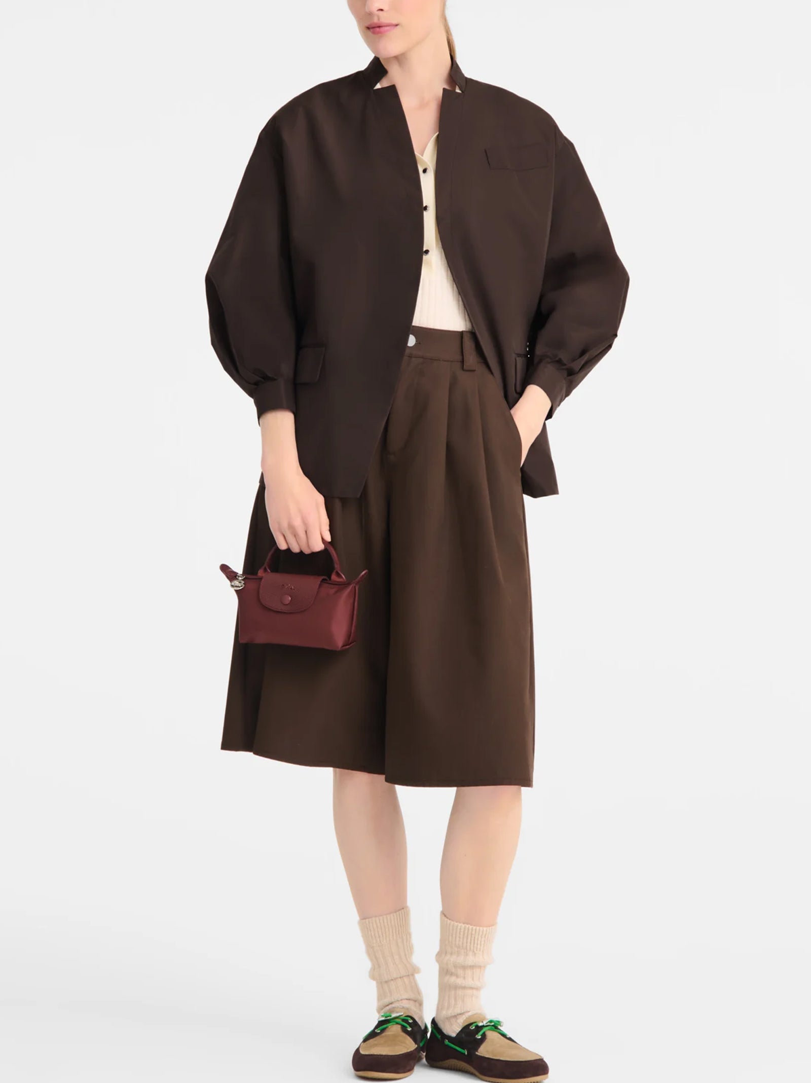 Longchamp Paris Le Pliage One Pochette Amaranto-2