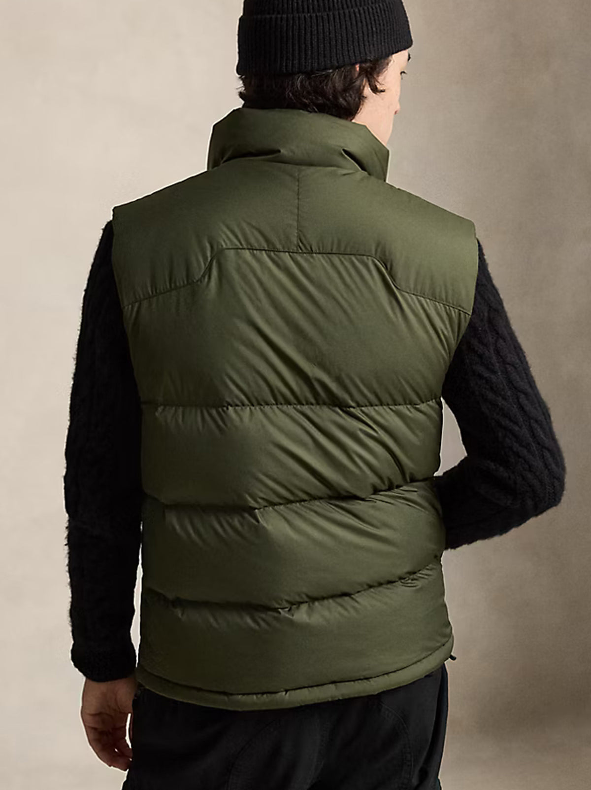 Polo Ralph Lauren Gilet Gorham In Piumino Green Olive-3