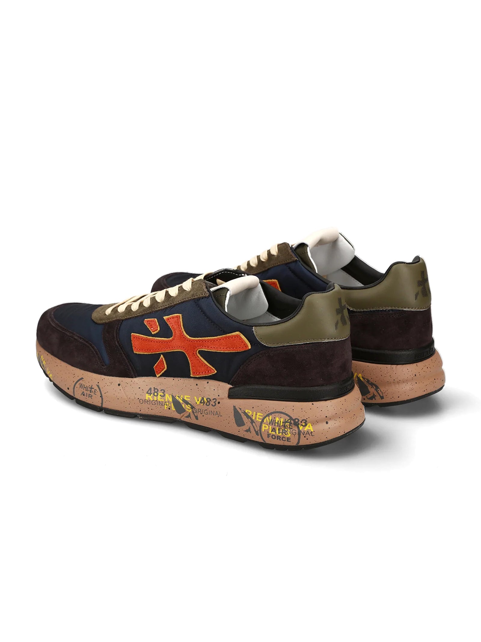 Premiata Sneakers Mickvar 7721 Dark Blue/Dark Brown-3