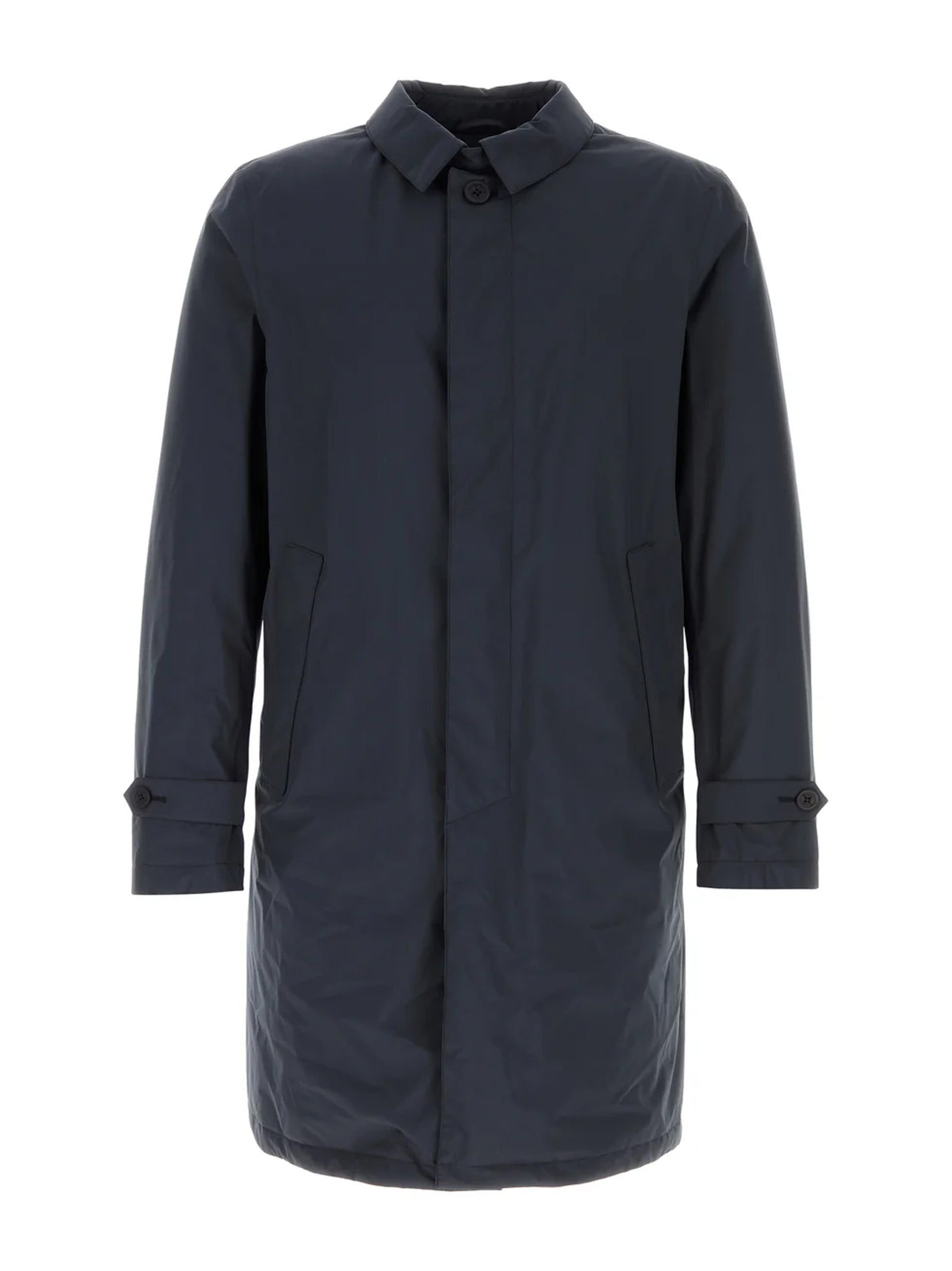 Herno Nylon Trench Coat Blu-1