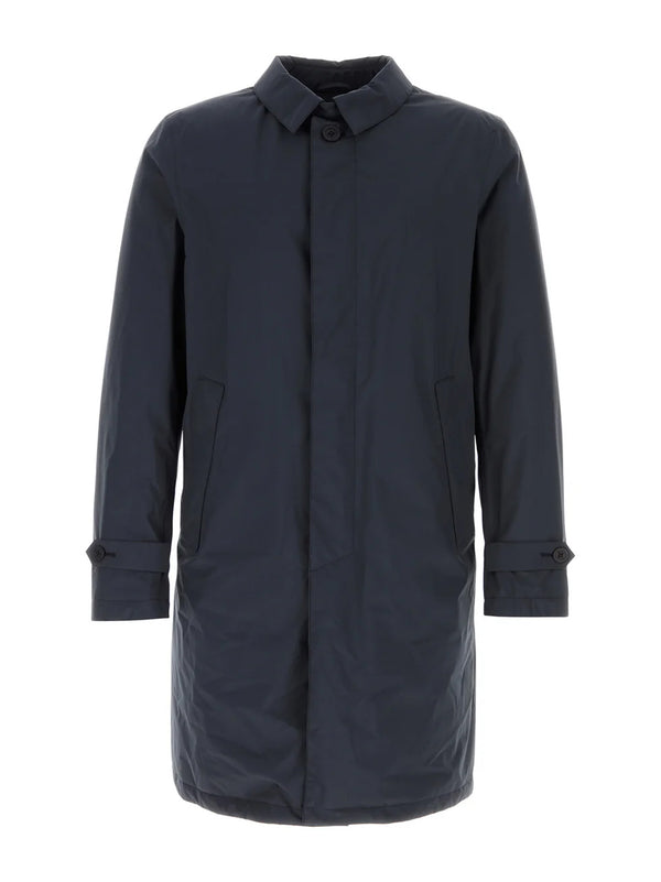 Herno Nylon Trench Coat Blu