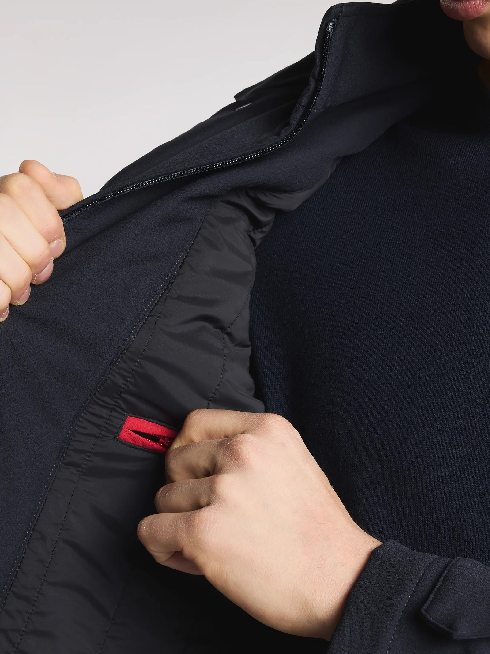 Fay Morning Coat Travel In Jersey Stretch-4