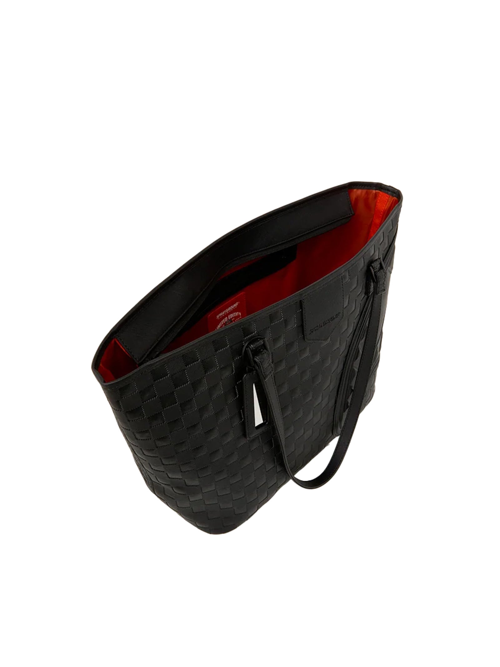 Sprayground Borsa Raised Check Tote Nera-4