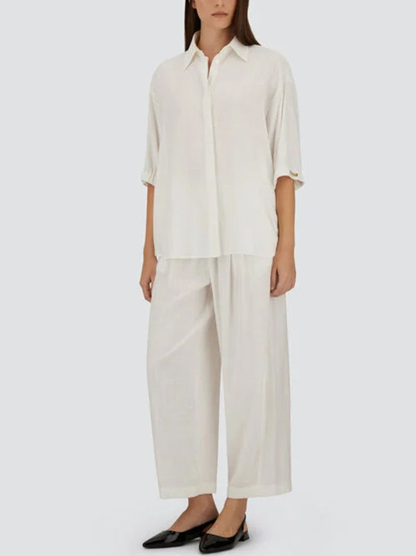Herno Pantaloni Misto Lino-2