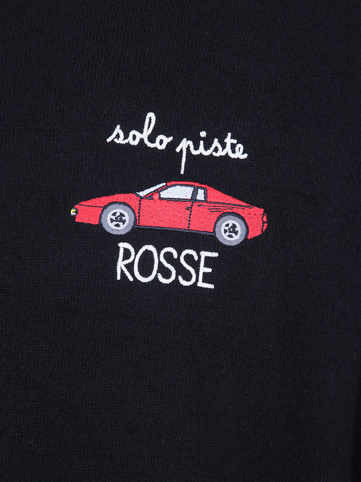 Saint Barth Maglia girocollo Heron Light Piste Rosse nera-3