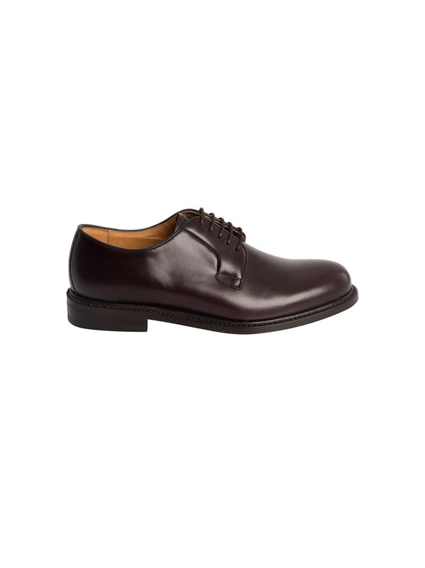 Berwick 1707 Derby Allacciata Fondo Cuoio scarpe stringate uomo marrone