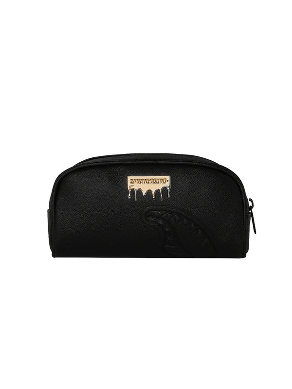 Pochette Silver Side Drip Black Check Pencil Pouch - Sprayground | White7
