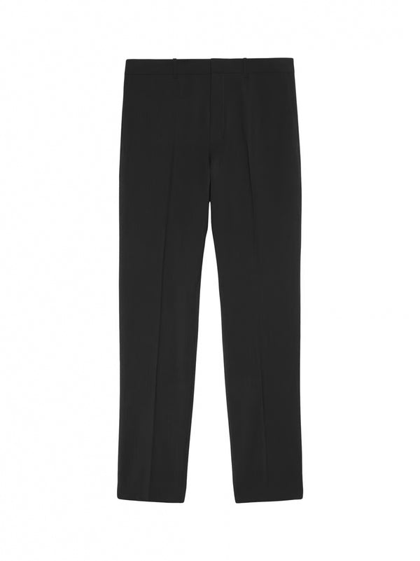 Pantaloni In Lana Tropical Slim