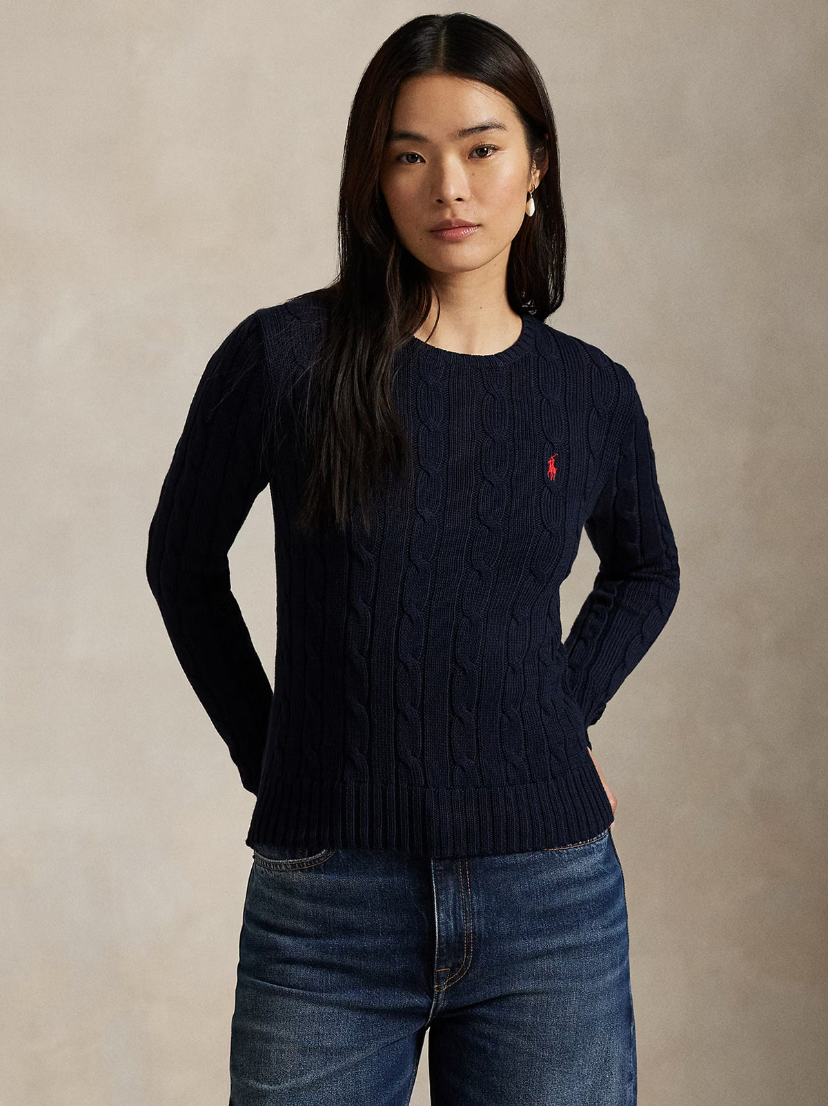 Maglia A Girocollo In Cotone A Trecce-2