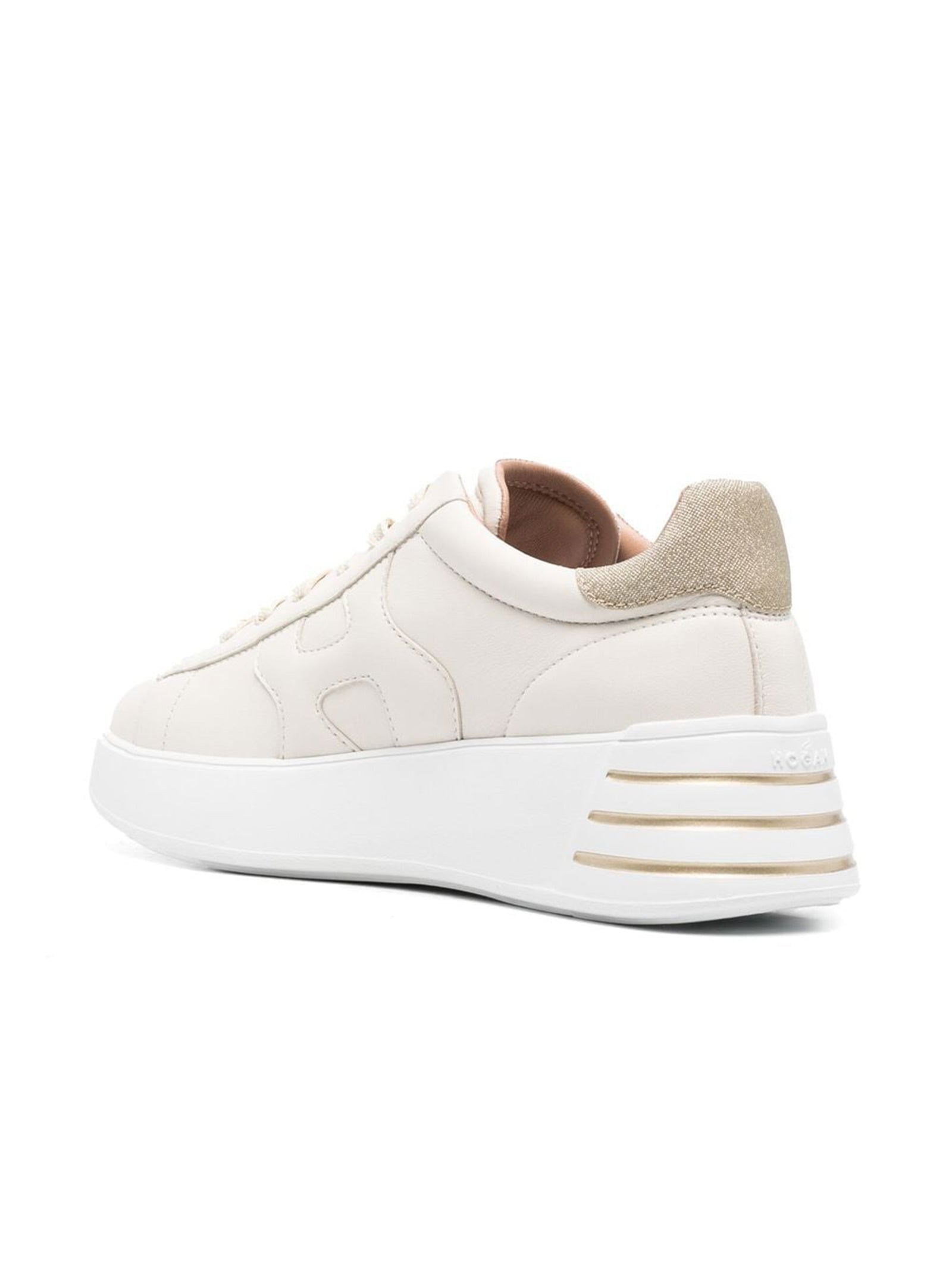 Sneakers Hogan Rebel  Avorio Oro-3