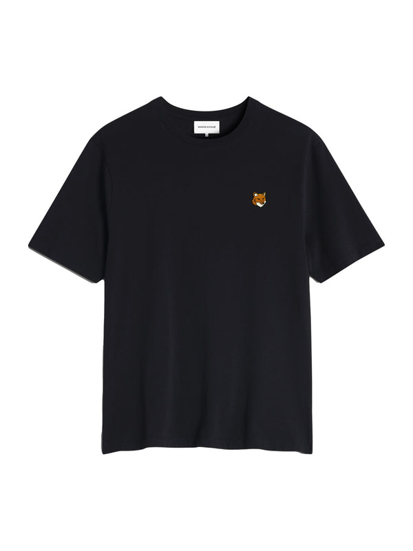 Maison Kitsune Fox Head Regular Tee-Shirt Nera