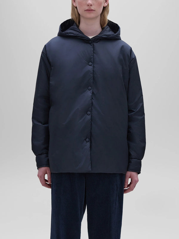 Aspesi Giubbotto Beth Con Cappuccio - Navy-2