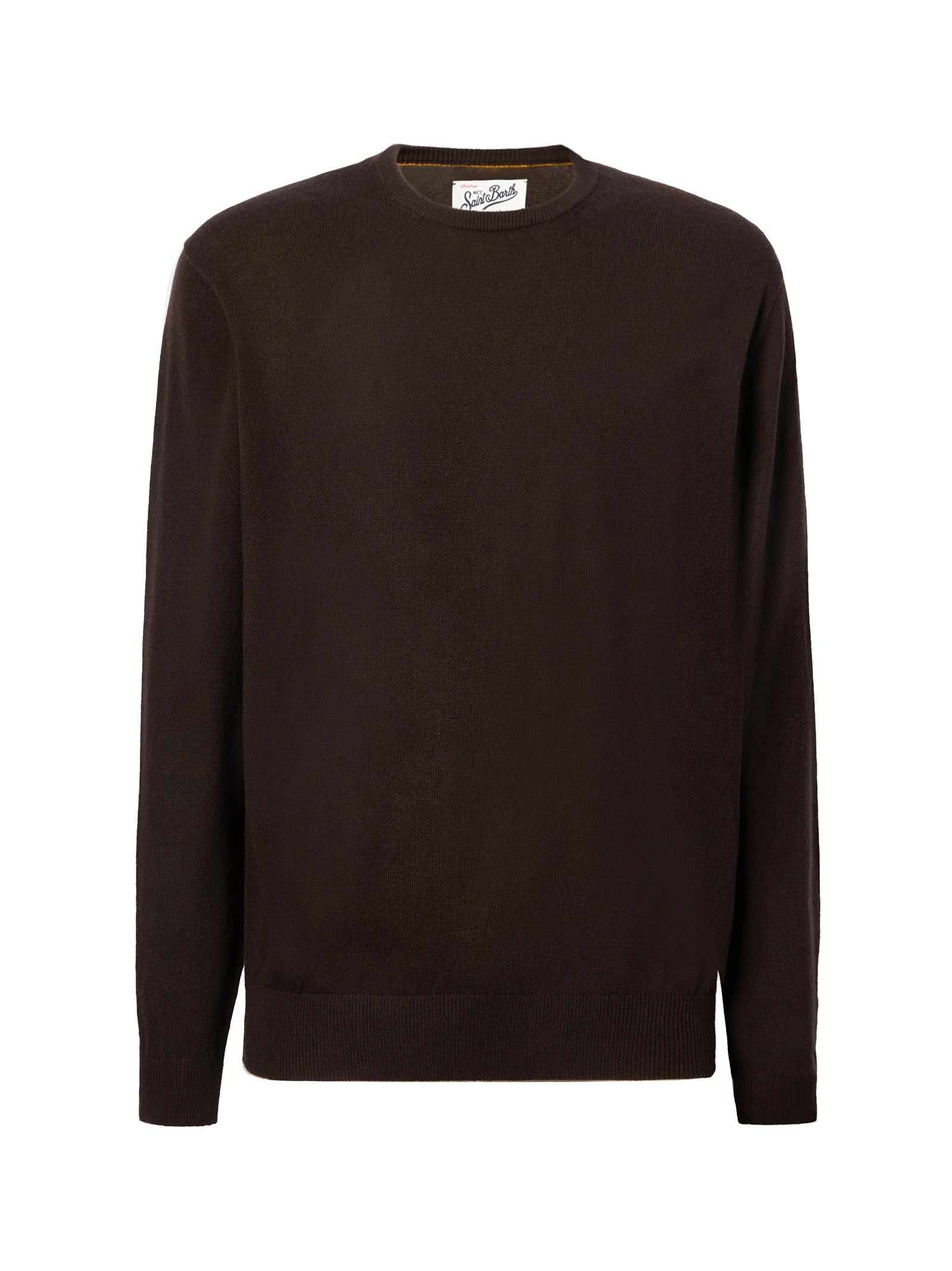 Saint Barth Maglione Regent In Lana E Cashmere Marrone-1