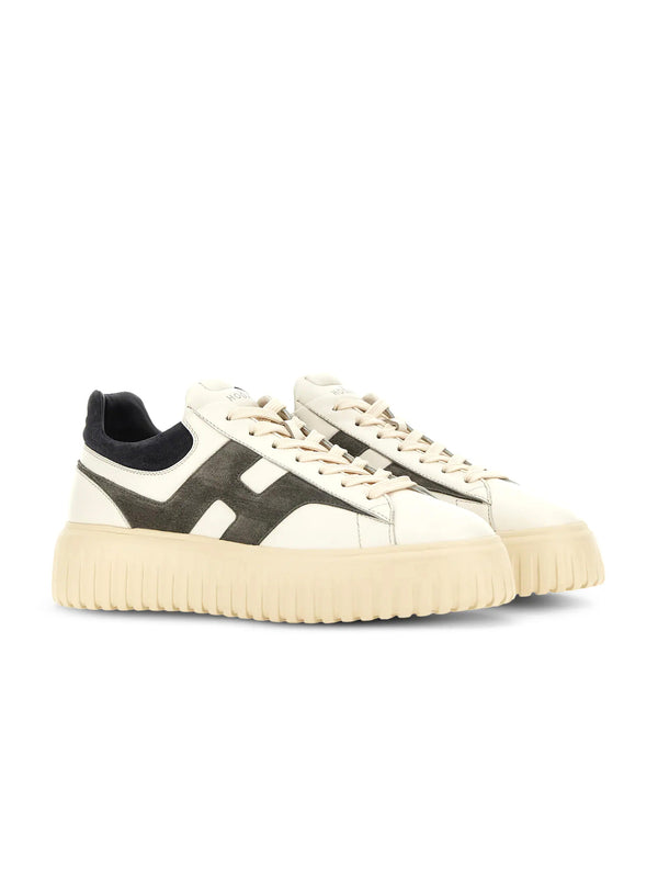 Hogan Sneakers H-Stripes Avorio Grigio-2