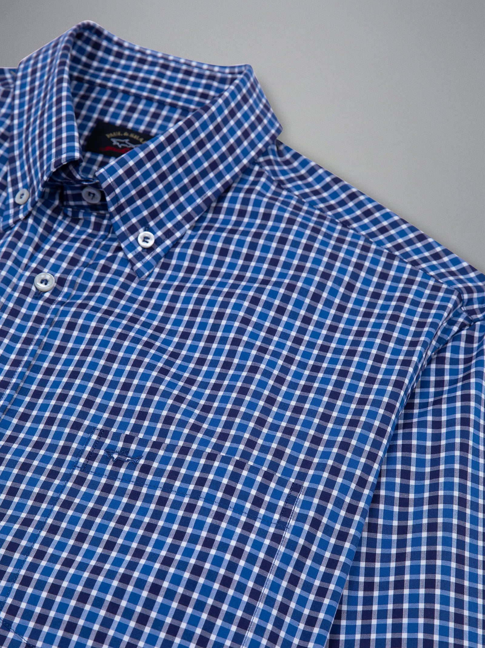 Camicia In Popeline Di Cotone Quadri-4