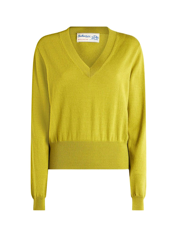 Pullover Scollo A V In Cashmere