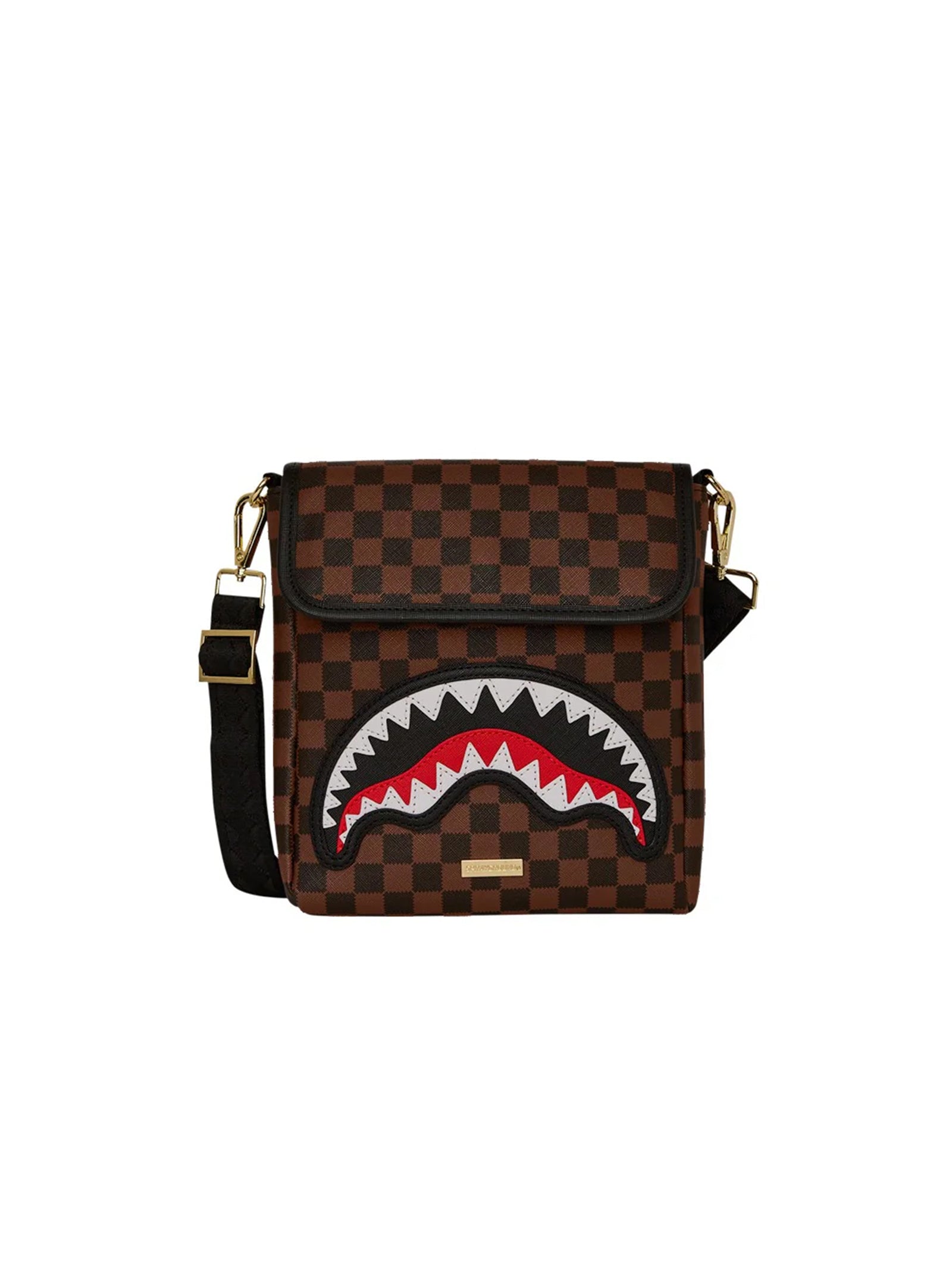 Sprayground Tracolla Sawtooth Sharks In Paris Messenger Sling Marrone-1