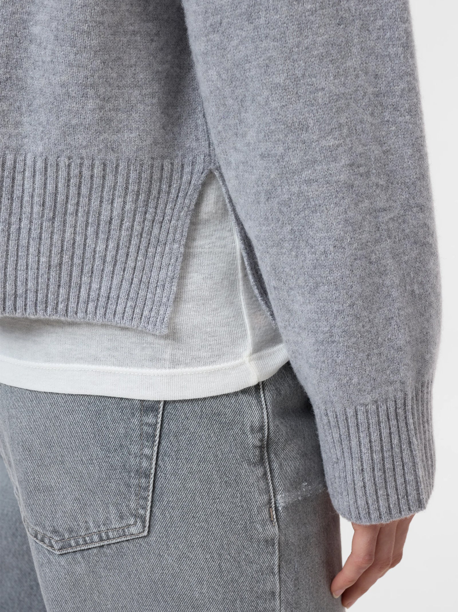 Closed Maglione Di Lana Grigio-4