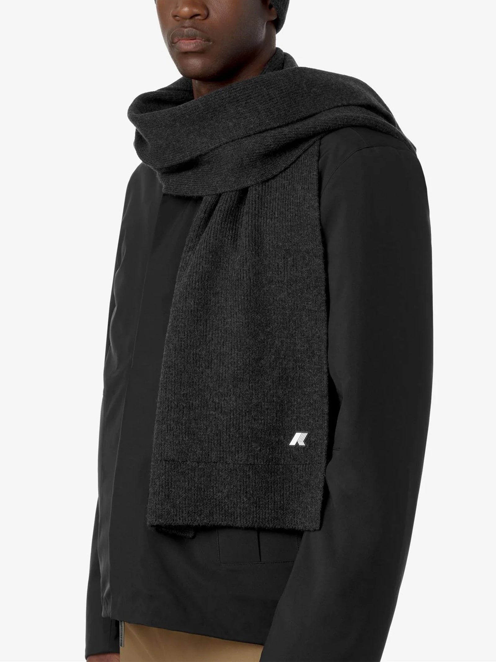 K-Way Etienne Stitch Wool Black Pure-2