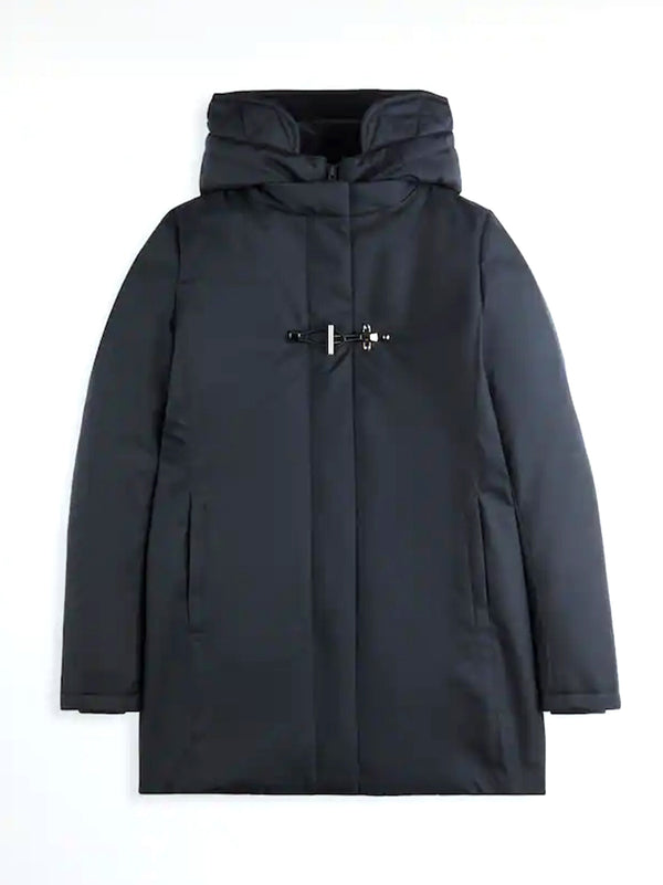 Fay Toggle Coat Tecnico Db Front Blu