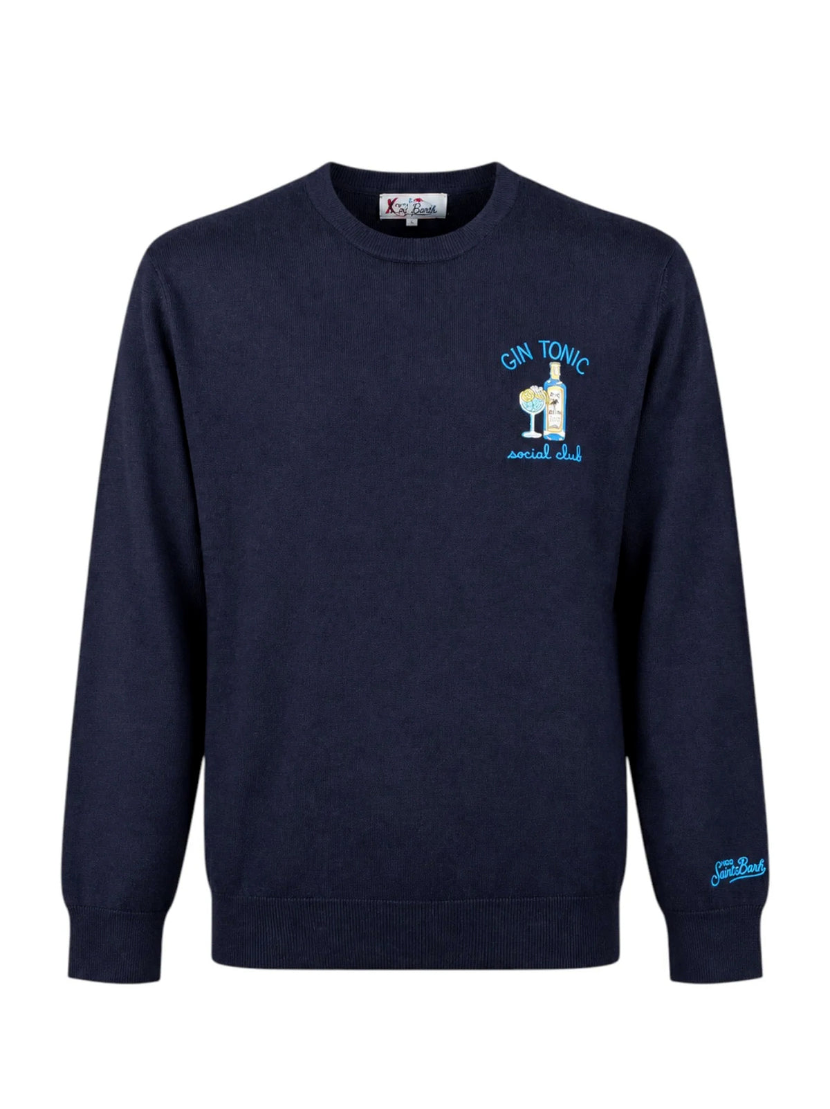 Saint Barth Maglia girocollo Heron Light Social Gin blu navy-1