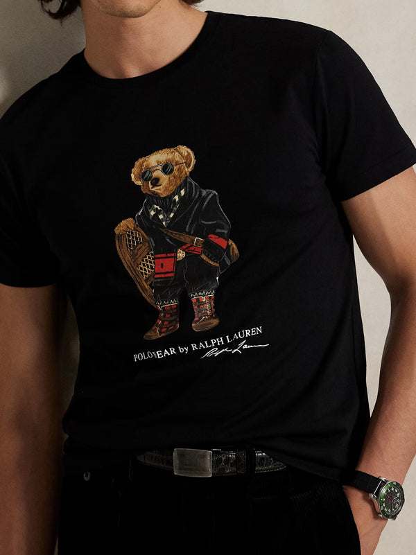 Polo Ralph Lauren Maglietta Polo Bear Custom Slim-Fit Black-2