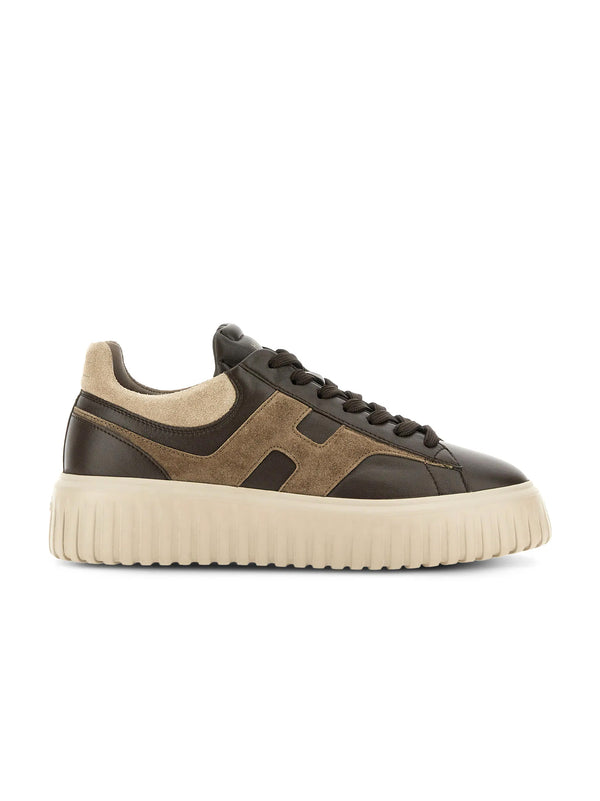 HOGAN SNEAKERS H-STRIPES MARRONE-HOGAN-HXM6450FE91N1M 760Y