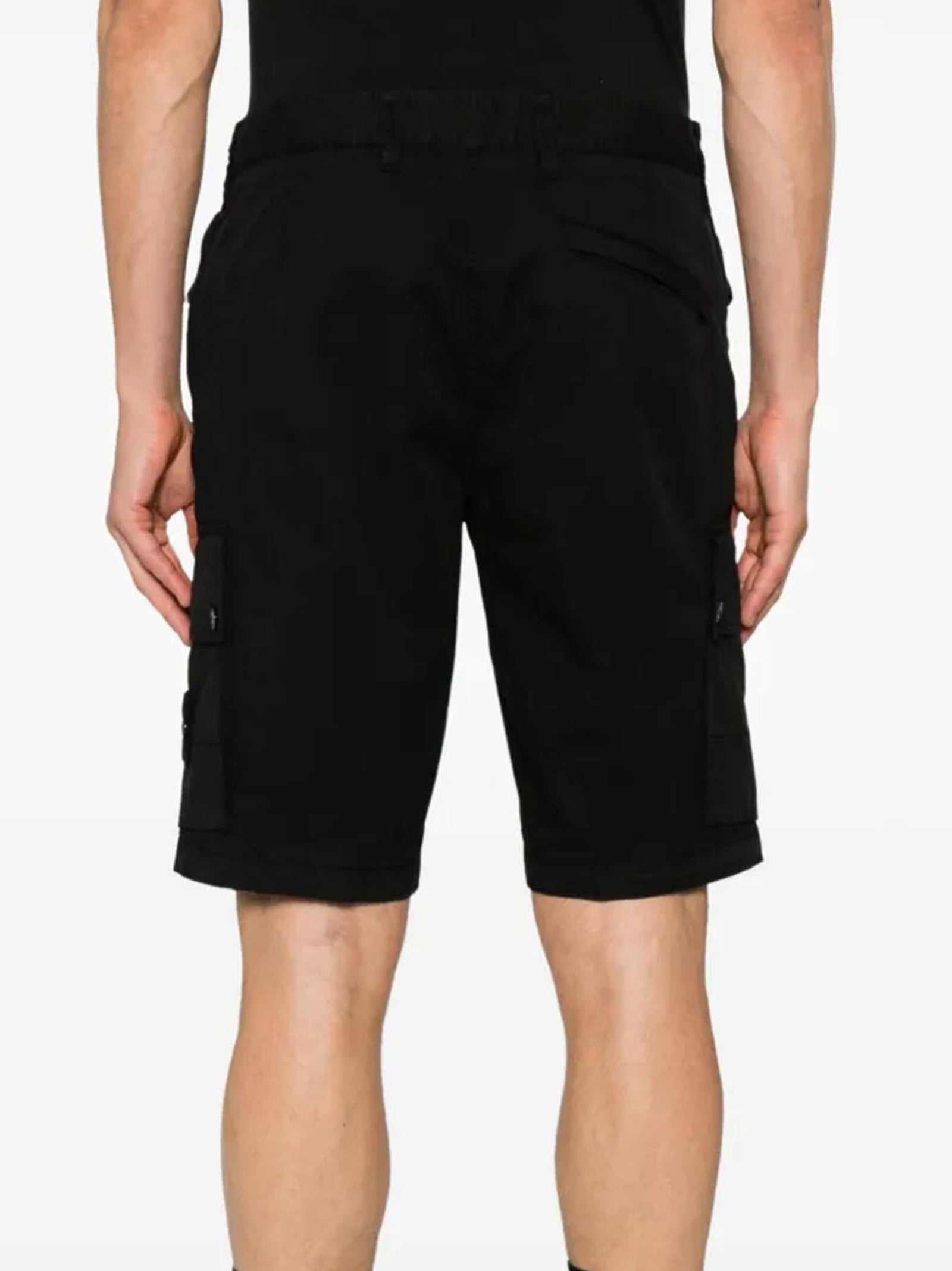 Stone Island Bermuda Slim Nero-3