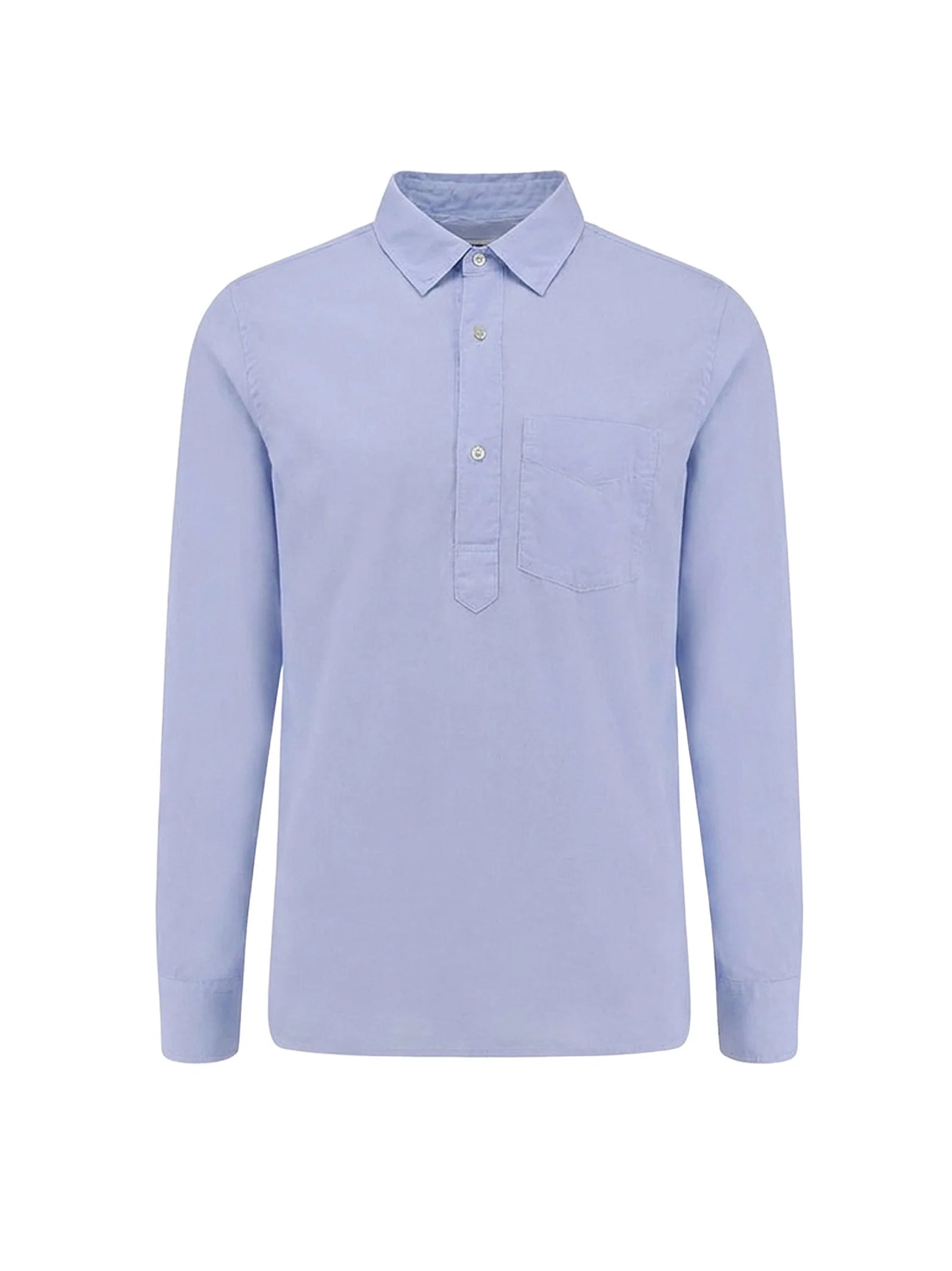Aspesi Camicia Con Taschino Azzurra-1