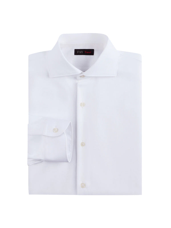 Camicia Travel Regular Fit in Cotone-FAY-NCMA1522670QSR B001