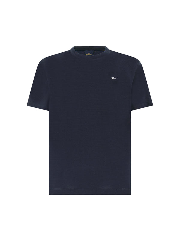 T-Shirt In Jersey Di Cotone Double Mercerised