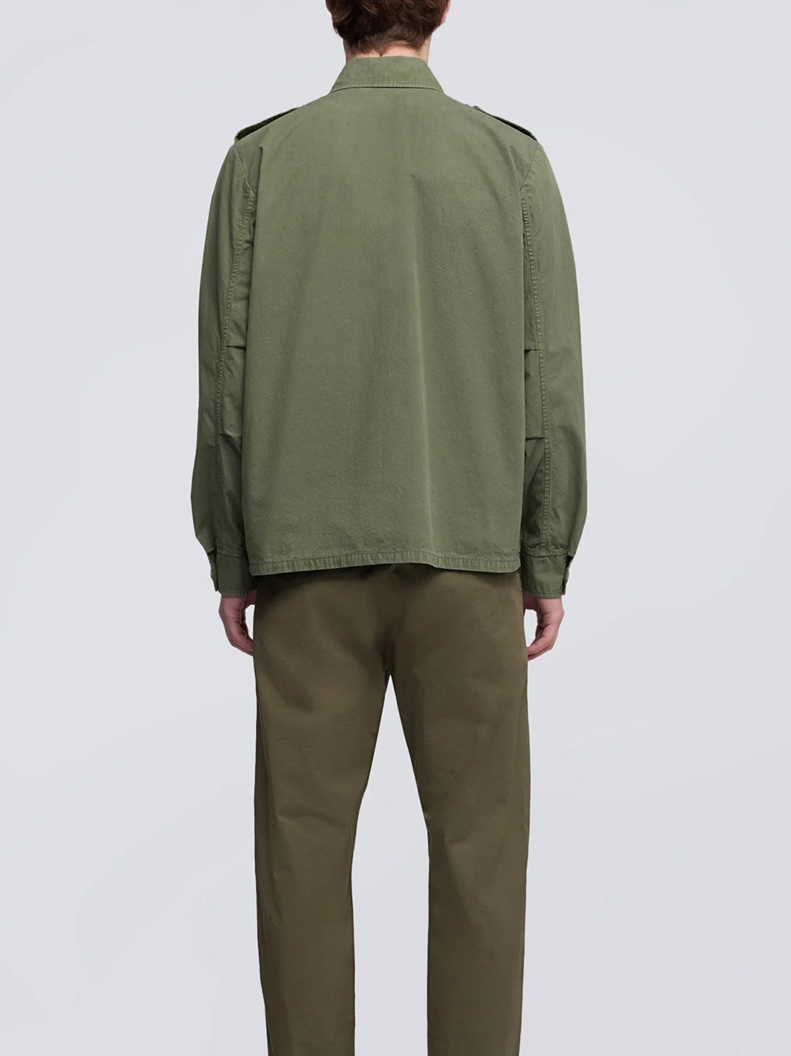 Aspesi Camicia Militare In Cotone Verde-3