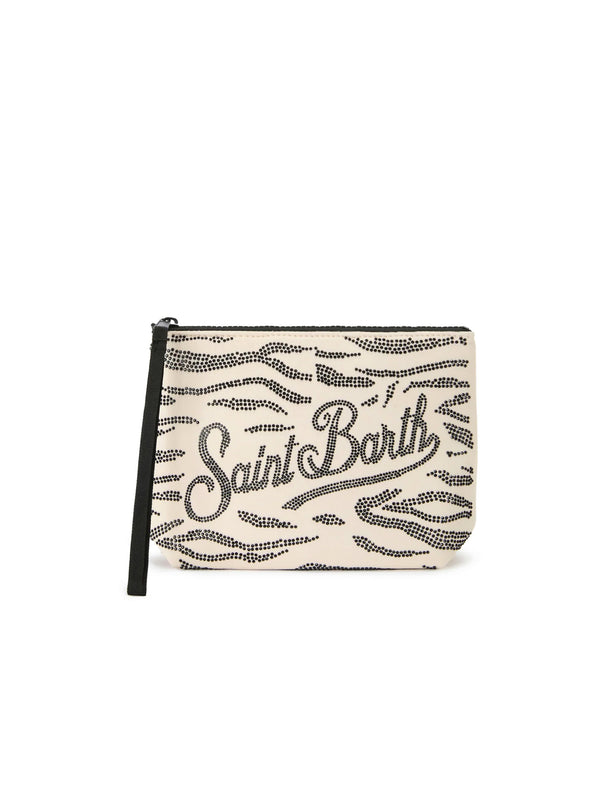 Saint Barth Pochette Aline Strass - donna zebra