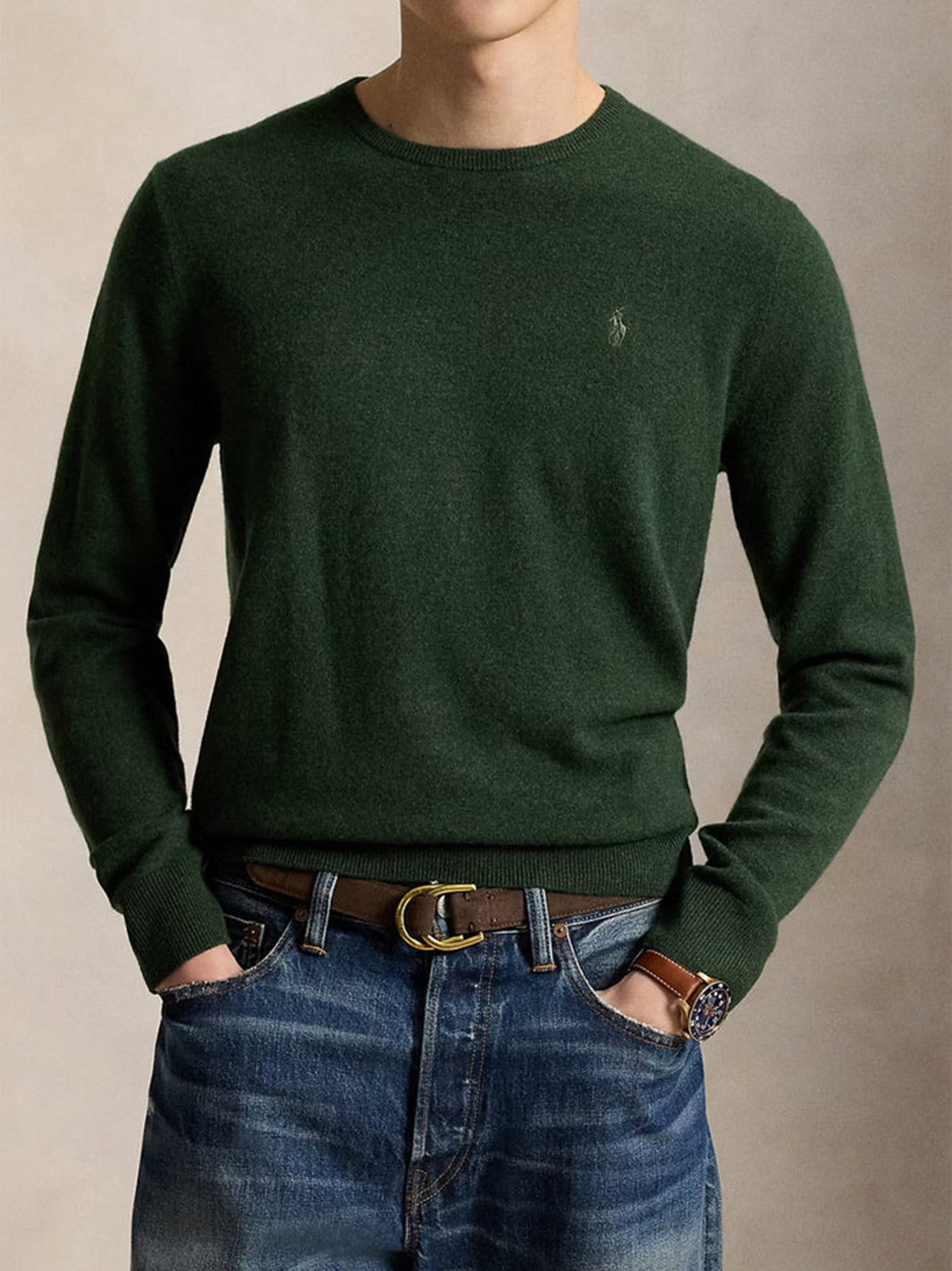 Polo Ralph Lauren Maglia Lana Verde-2