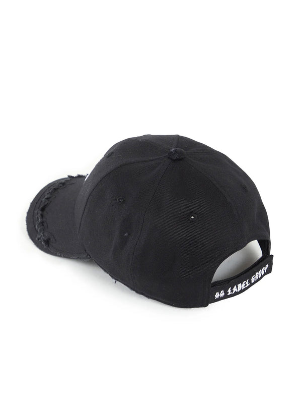 44 Label Raw Logo Cap Baseball Black-2