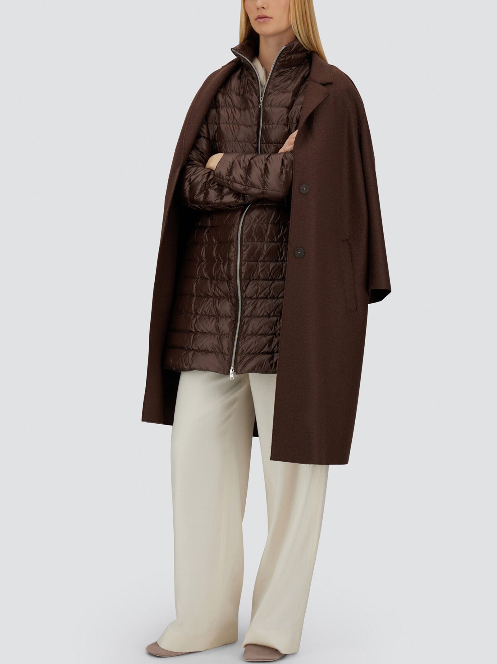 Cappotto Resort In Felted Wool E Nylon Ultralight-3