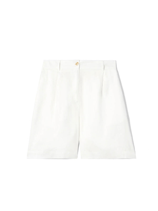 Shorts Maggy In Lino Bianco di SAINT BARTH - donna panna