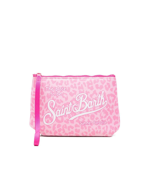 SAINT BARTH POCHETTE ALINE LEOPARD ROSA-SAINT BARTH-ALIN001 03479L